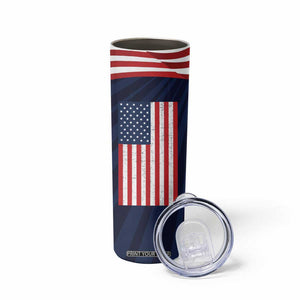 Kamala Harris 2024 Skinny Tumbler A Woman's Place is in The White House President Feminist American Flag TB10 Print Your Wear