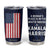 Kamala Harris 2024 Tumbler Cup A Woman's Place is in The White House President Feminist American Flag TB10 Navy Print Your Wear