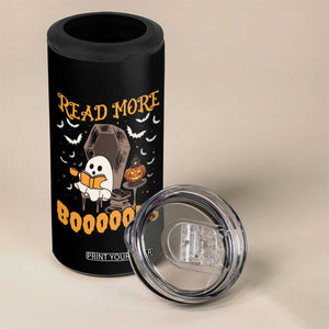 Halloween Book Lovers 4 in 1 Can Cooler Tumbler Groovy Read More Books Ghost Book Spooky Season Reading Gifts for Women, Readers, Bookworm TB10 Print Your Wear