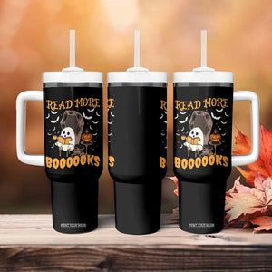 Halloween Book Lovers Tumbler With Handle Groovy Read More Books Ghost Book Spooky Season Reading Gifts for Women, Readers, Bookworm TB10 Print Your Wear