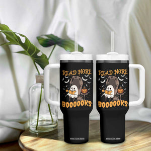 Halloween Book Lovers Tumbler With Handle Groovy Read More Books Ghost Book Spooky Season Reading Gifts for Women, Readers, Bookworm TB10 Print Your Wear