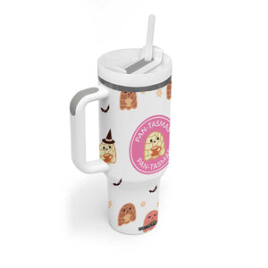 Pantasmas Mexican Halloween Tumbler With Handle Spanish Latina Ghost Pan Dulce TB10 Print Your Wear