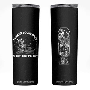 Book And Coffee Lovers Skinny Tumbler Book Club Bookish Gifts for Reader Teacher Halloween Cup TB10 Black Print Your Wear