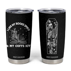 Book And Coffee Lovers Tumbler Cup Book Club Bookish Gifts for Reader Teacher Halloween Cup TB10 Black Print Your Wear