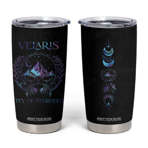 Acotar Night Court Tumbler Cup Velaris City Of Starlight Tumbler Book Lover Gift TB10 Black Print Your Wear