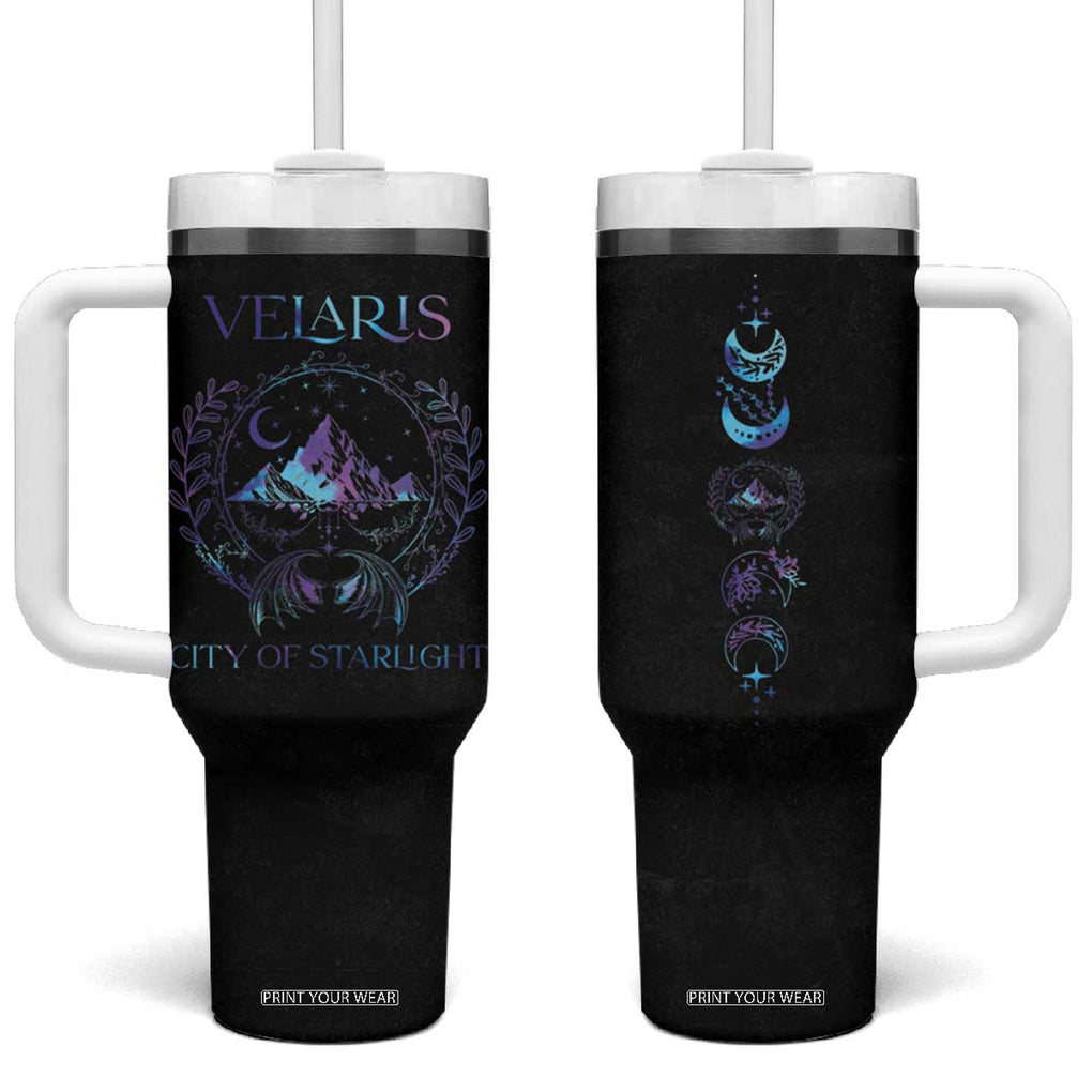 Acotar Night Court Tumbler With Handle Velaris City Of Starlight Tumbler Book Lover Gift TB10 One Size: 40 oz Black Print Your Wear