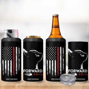 Kamala Harris Forward 4 in 1 Can Cooler Tumbler Cats For Kamala First Female President American Flag 2024 Election TB10 Print Your Wear