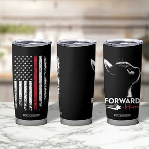 Kamala Harris Forward Tumbler Cup Cats For Kamala First Female President American Flag 2024 Election TB10 Print Your Wear