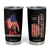 Kamala Harris Forward Tumbler Cup Madam President Feminist American Flag 2024 Election TB10 Black Print Your Wear