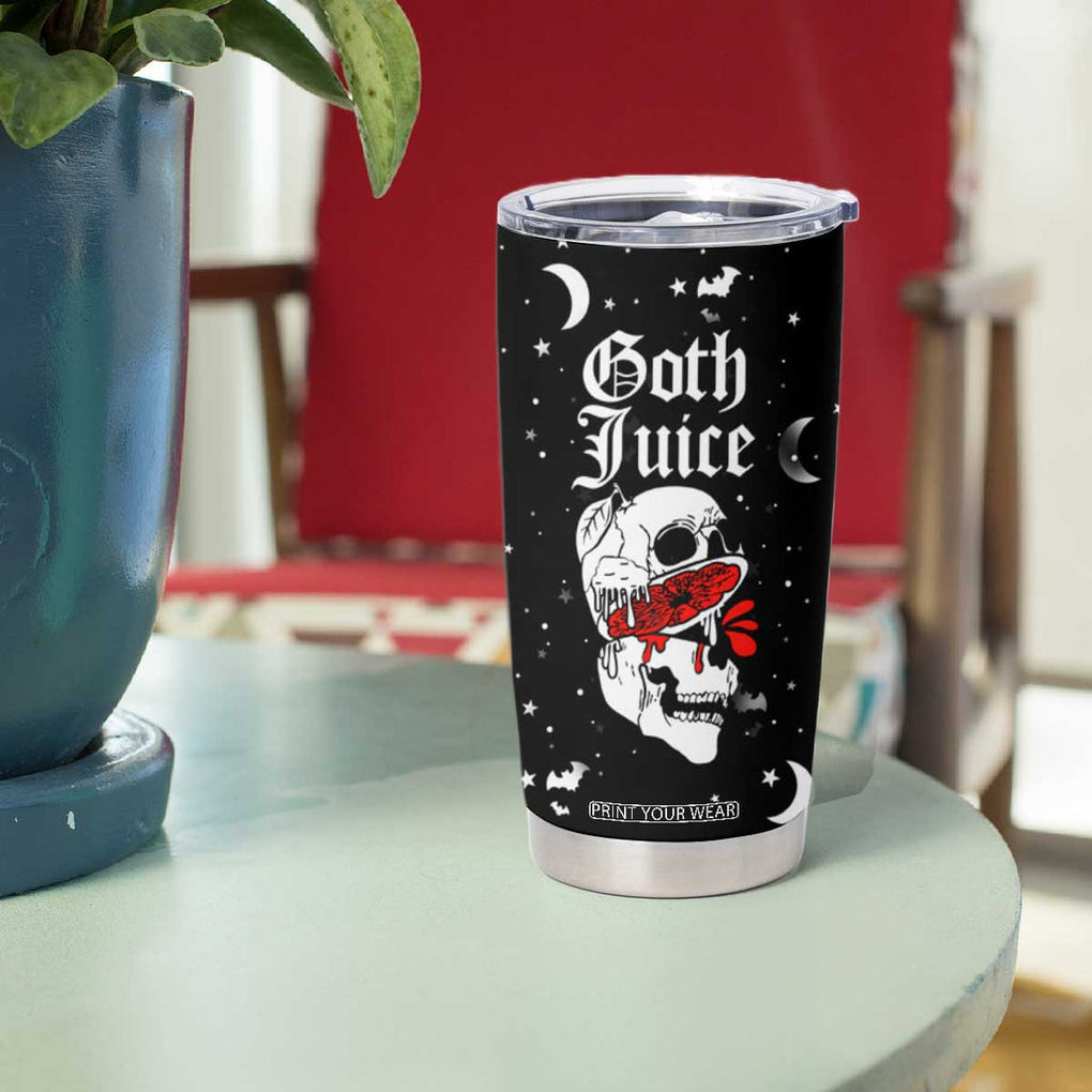 Goth Juice Tumbler Cup Halloween Skull Lovers Spooky Gifts for Women TB10 Print Your Wear