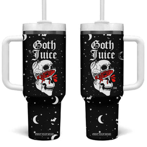 Goth Juice Tumbler With Handle Halloween Skull Lovers Spooky Gifts for Women TB10 One Size: 40 oz Black Print Your Wear