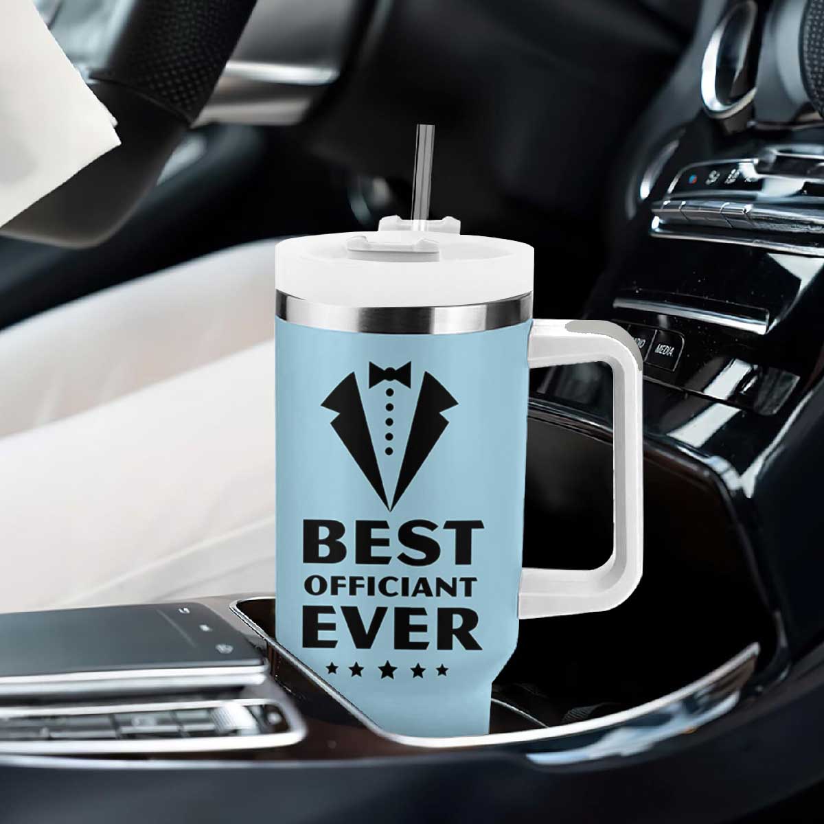 Wedding Officiant Tumbler With Handle Best Officiants Ever Just Married Gift For Newlywed TB10 Print Your Wear