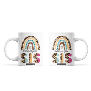 Love You Sis Coffee Mug Missing You Sister Gifts Leopard TB10 White Print Your Wear