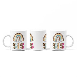Love You Sis Coffee Mug Missing You Sister Gifts Leopard TB10 Print Your Wear