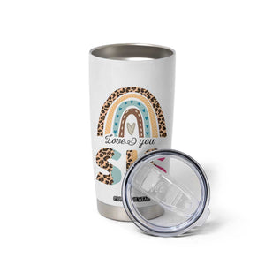 Love You Sis Tumbler Cup Missing You Sister Gifts Leopard TB10 Print Your Wear