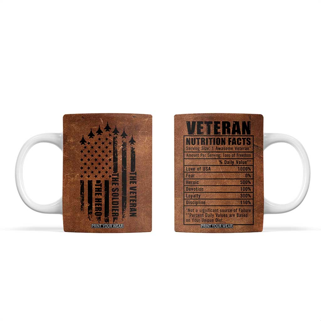 Veteran Gifts Coffee Mug Veterans Army Navy Air Force Marine Corps TB10 Black Print Your Wear