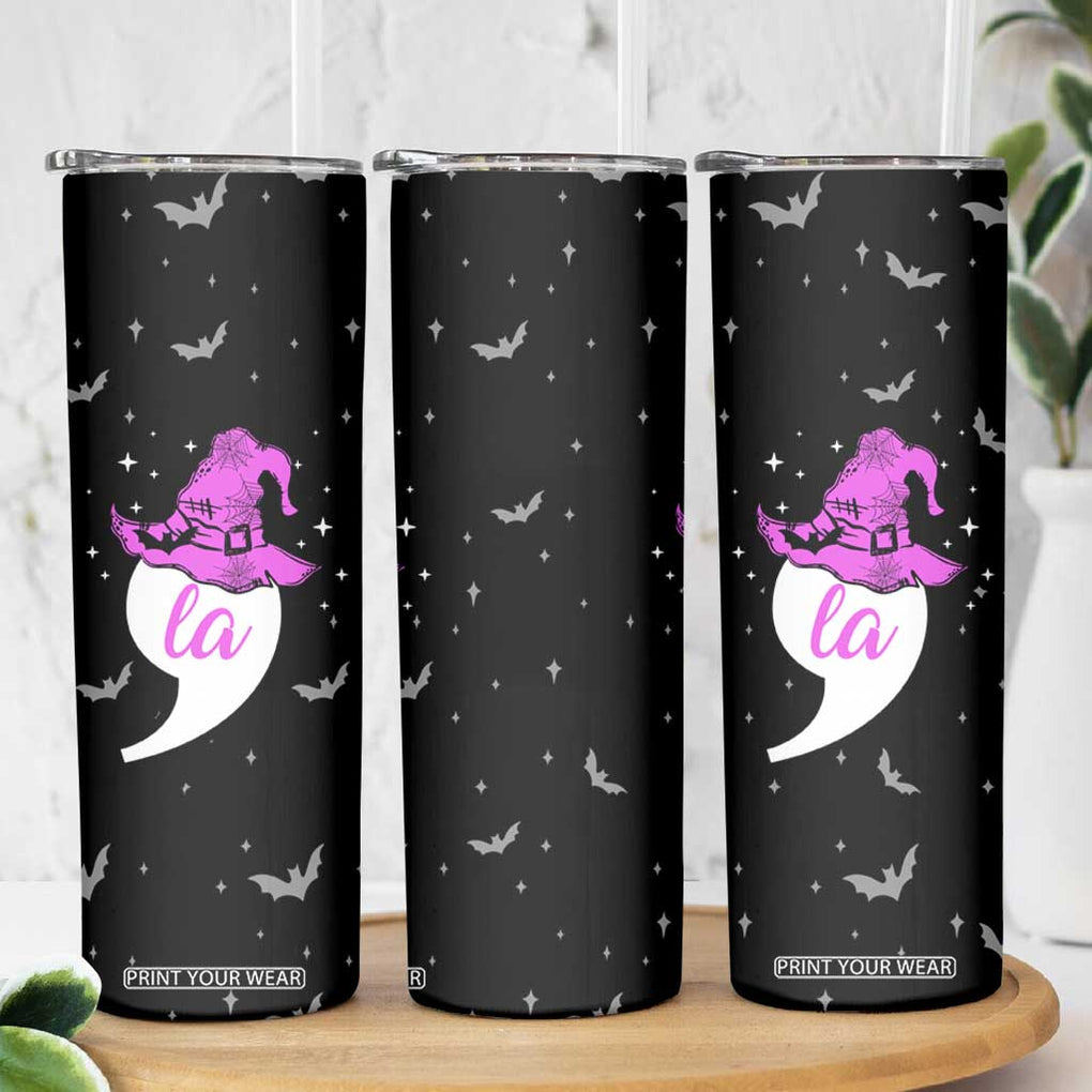 Halloween Harris 2024 Funny Skinny Tumbler Comma La Madam President Witchy Vibes TB10 Print Your Wear