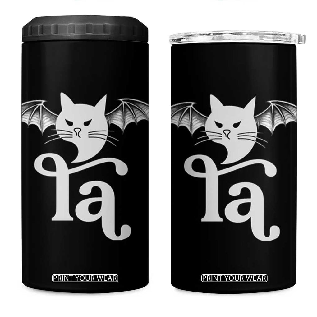 Kamala Harris 2024 President 4 in 1 Can Cooler Tumbler Comma La Funny Cat Bat Wings Halloween TB10 One Size: 16 oz Black Print Your Wear