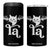 Kamala Harris 2024 President 4 in 1 Can Cooler Tumbler Comma La Funny Cat Bat Wings Halloween TB10 One Size: 16 oz Black Print Your Wear