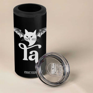 Kamala Harris 2024 President 4 in 1 Can Cooler Tumbler Comma La Funny Cat Bat Wings Halloween TB10 Print Your Wear