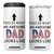 Gifts For Dad 4 in 1 Can Cooler Tumbler Funny Father's Day This Is What an Awesome Dad Looks Like TB10 One Size: 16 oz White Print Your Wear