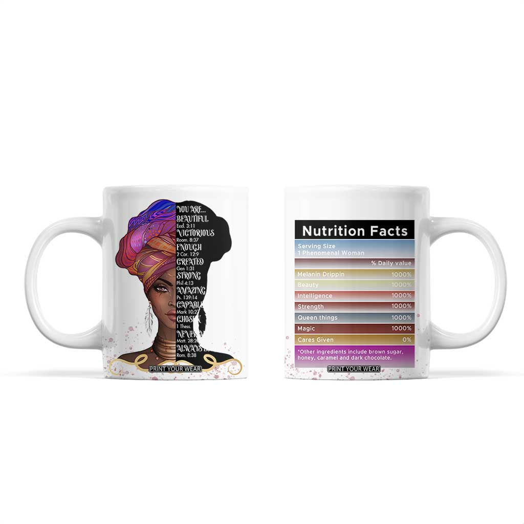 Christian Gifts For Afro Women Coffee Mug You Are Bible Verse Religious Gifts Leopard TB10 White Print Your Wear