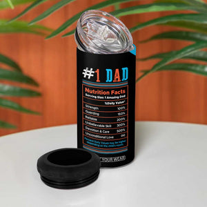 Dad Tax 4 in 1 Can Cooler Tumbler Funny Birthday Christmas Gift For Men Stepdad Bonus Dad Uncle TB10 Print Your Wear