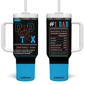 Dad Tax Tumbler With Handle Funny Birthday Christmas Gift For Men Stepdad Bonus Dad Uncle TB10 One Size: 40 oz Black Print Your Wear