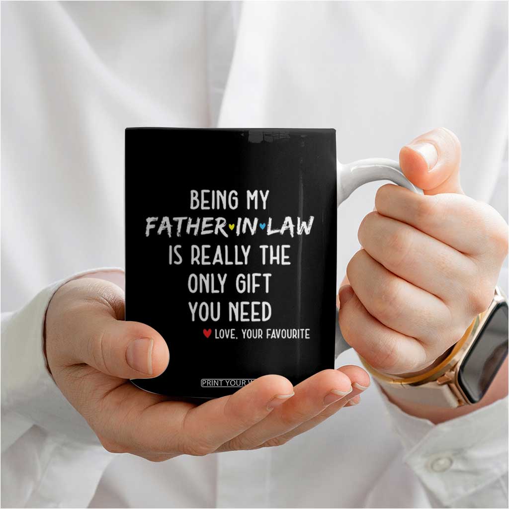 Father In Law Gift Coffee Mug Funny Being My Father-in-law TB10 Print Your Wear