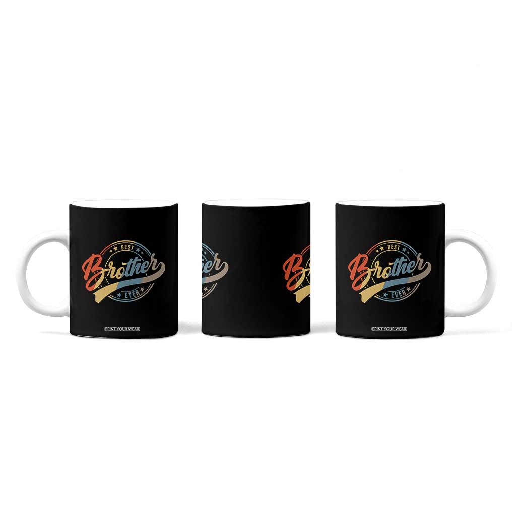Best Brother Ever Coffee Mug Retro Vintage Gifts From Sisters Siblings TB10 Print Your Wear