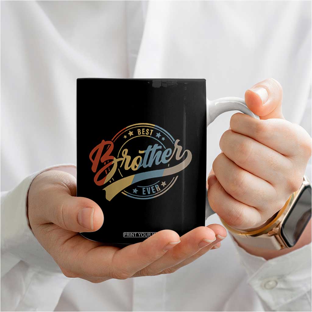 Best Brother Ever Coffee Mug Retro Vintage Gifts From Sisters Siblings TB10 Print Your Wear