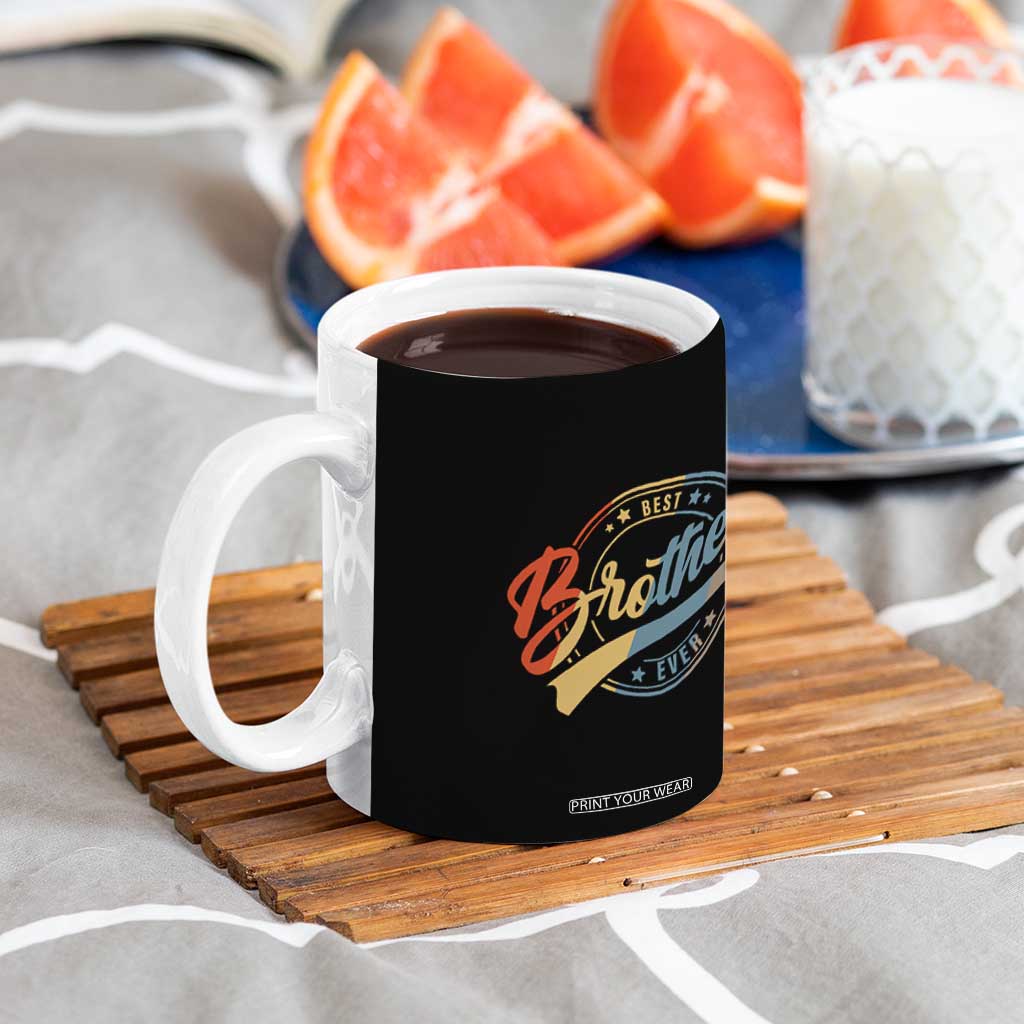 Best Brother Ever Coffee Mug Retro Vintage Gifts From Sisters Siblings TB10 Print Your Wear