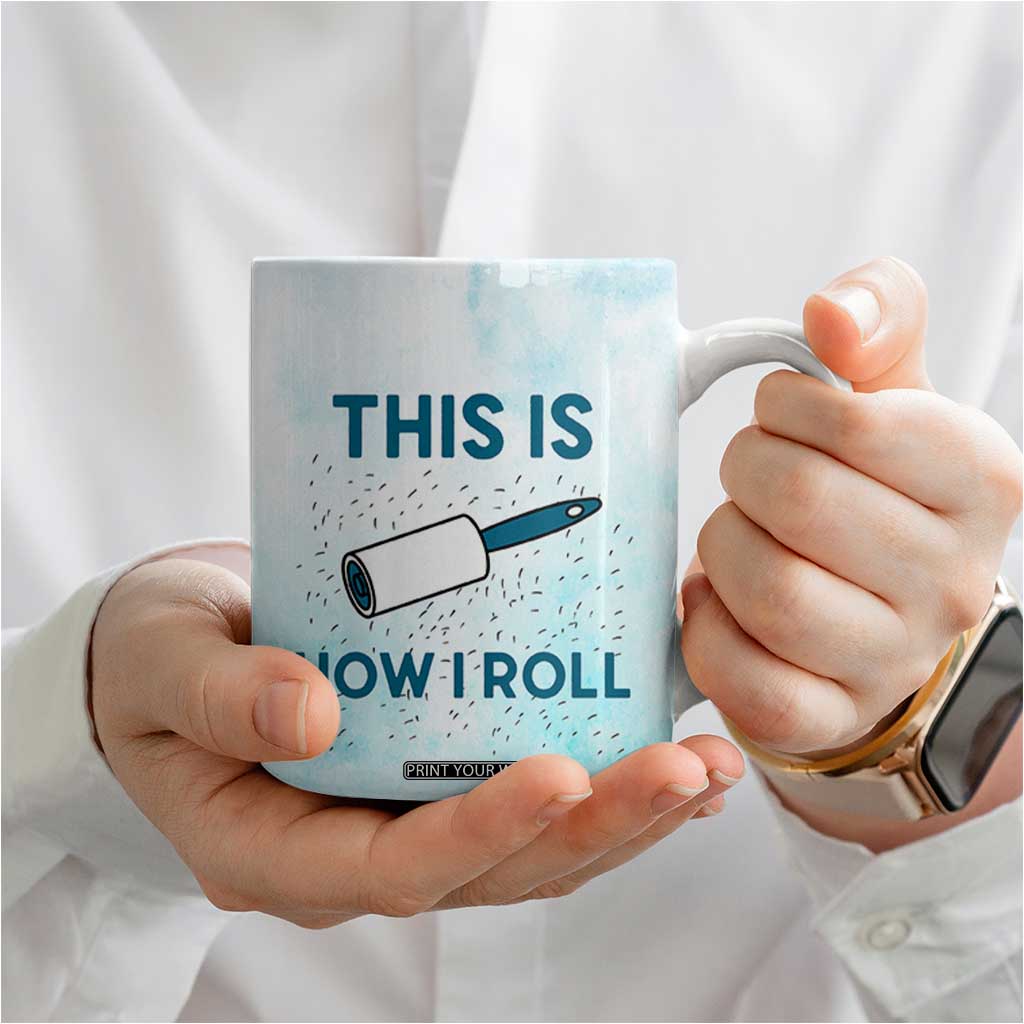 Funny Husky Mom Coffee Mug Funny Dog Owner Gift Siberian Husky This Is How I Roll TB10 Print Your Wear