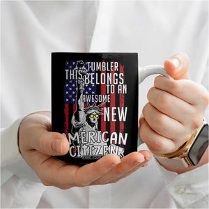 New American Citizen Gift Coffee Mug Funny US Citizenship Congratulations Presents TB10 Print Your Wear