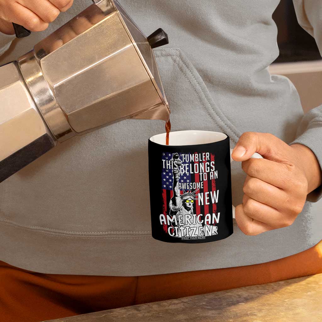 New American Citizen Gift Coffee Mug Funny US Citizenship Congratulations Presents TB10 Print Your Wear