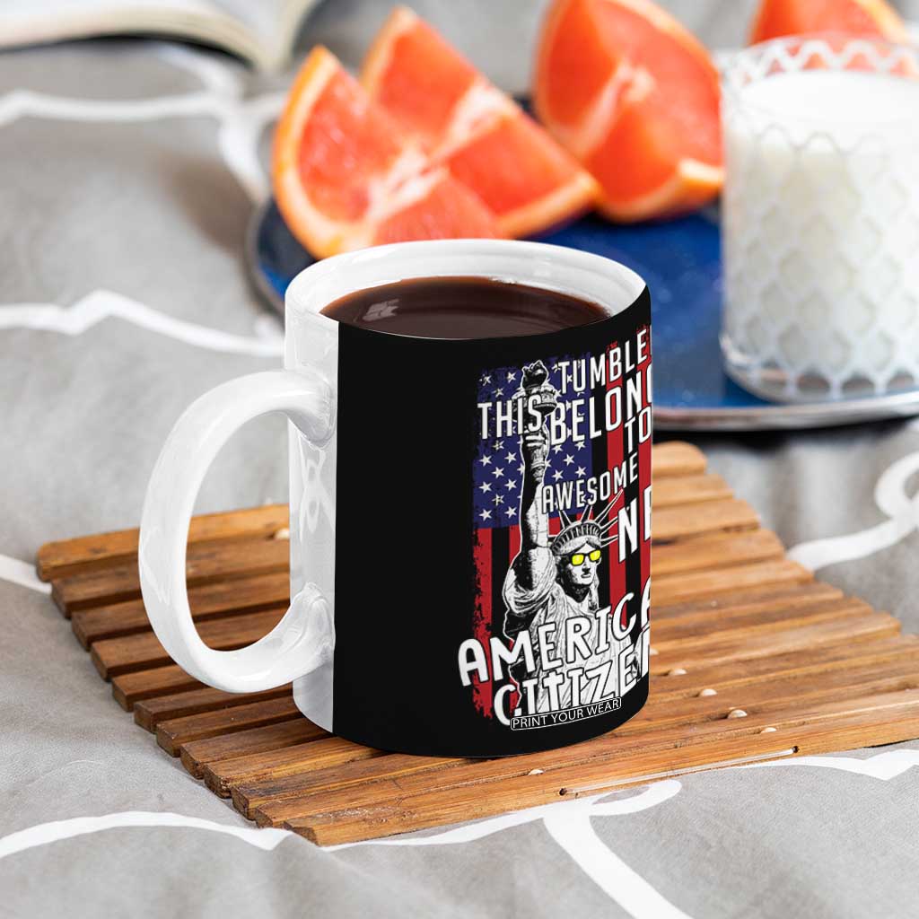 New American Citizen Gift Coffee Mug Funny US Citizenship Congratulations Presents TB10 Print Your Wear