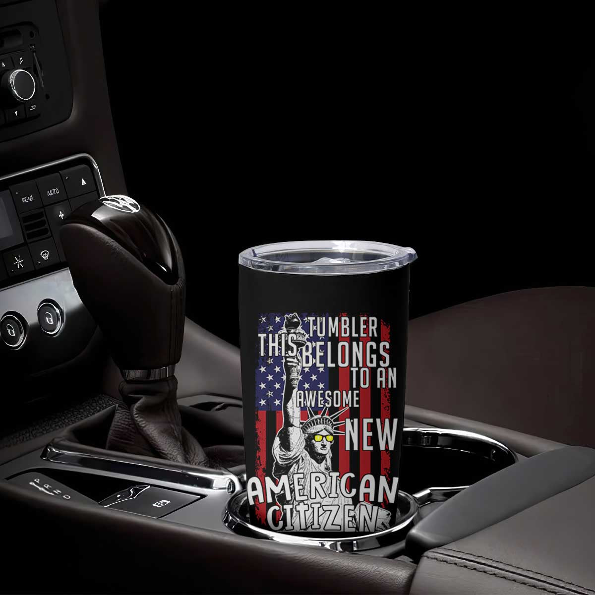 New American Citizen Gift Tumbler Cup Funny US Citizenship Congratulations Presents TB10 Print Your Wear