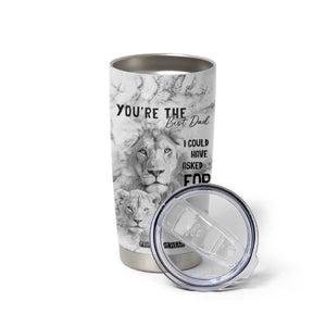 Christmas Gifts for Dad Tumbler Cup Lion Father and Son Fathers Day TB10 Print Your Wear