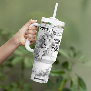 Christmas Gifts for Dad Tumbler With Handle Lion Father and Son Fathers Day TB10 Print Your Wear