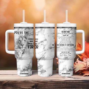 Christmas Gifts for Dad Tumbler With Handle Lion Father and Son Fathers Day TB10 Print Your Wear