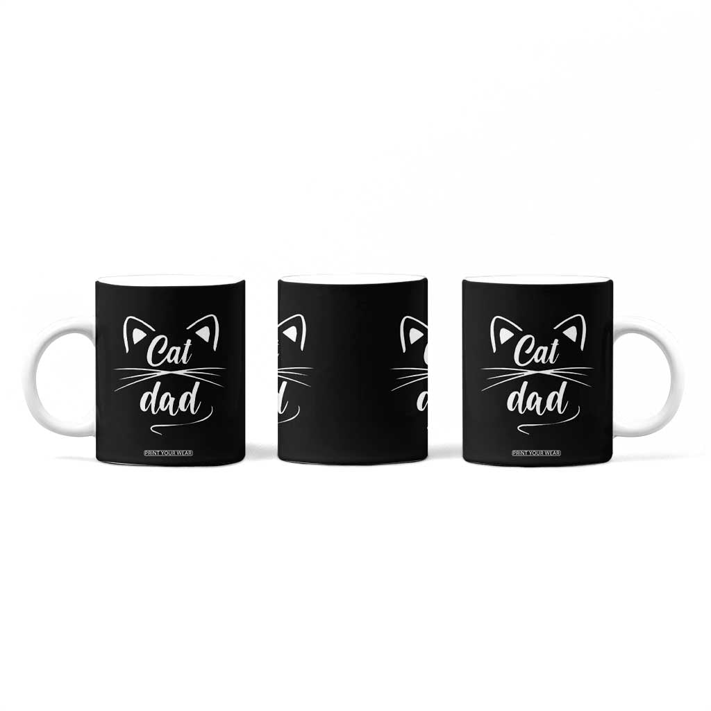 Cat Dad Gift Coffee Mug Cat Lover Fathers Day TB10 Print Your Wear