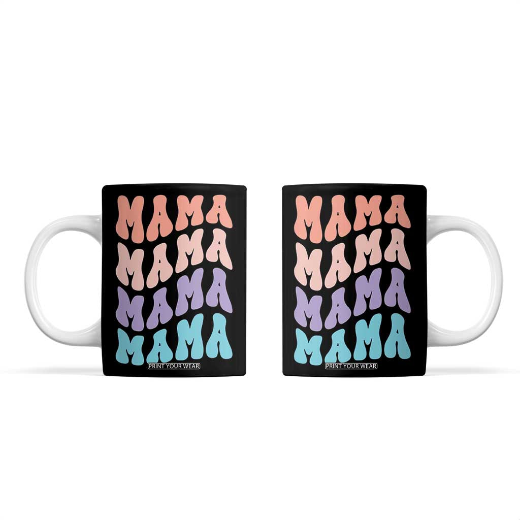 Groovy Mama Coffee Mug Gift For Mothers Day Christmas New Mom TB10 Black Print Your Wear