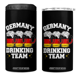 Germany Drinking Team 4 in 1 Can Cooler Tumbler Germany Flag Beer Festivals Oktoberfest TB10 One Size: 16 oz Black Print Your Wear