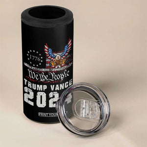 Trump Vance 2024 4 in 1 Can Cooler Tumbler For President VP USA Election Patriotic US Eagle TB10 Print Your Wear