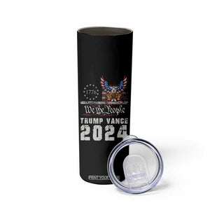 Trump Vance 2024 Skinny Tumbler For President VP USA Election Patriotic US Eagle TB10 Print Your Wear