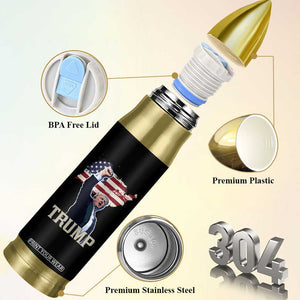 Trump Vance 2024 Bullet Tumbler For President VP USA Election Patriotic US Flag Eagle TB10 Print Your Wear