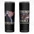 Trump Vance 2024 Skinny Tumbler For President VP USA Election Patriotic US Flag Eagle TB10 Black Print Your Wear