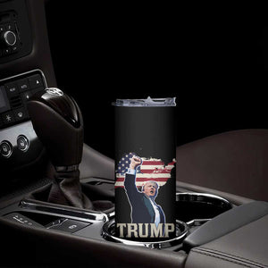 Trump Vance 2024 Skinny Tumbler For President VP USA Election Patriotic US Flag Eagle TB10 Print Your Wear