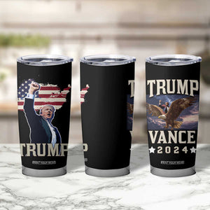 Trump Vance 2024 Tumbler Cup For President VP USA Election Patriotic US Flag Eagle TB10 Print Your Wear