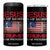 Jesus Is My Savior Trump Is My President 4 in 1 Can Cooler Tumbler American Flag Christian TB10 One Size: 16 oz Black Print Your Wear